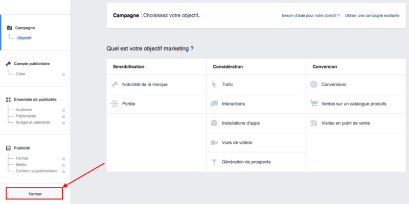 CR ER UN COMPTE PUBLICITAIRE FACEBOOK visual data 4