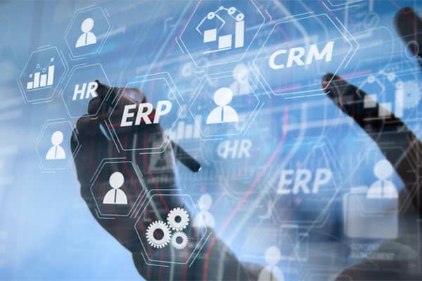 difference crm erp